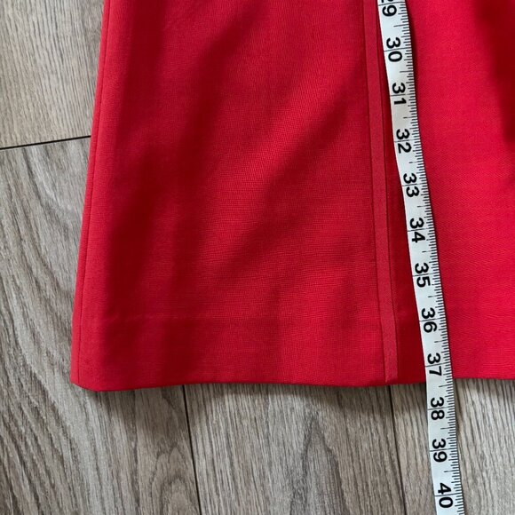 Tory Burch Megan A-Line Red Dress with Cap Sleeves Womens Size 4 Holiday Party - Picture 10 of 10